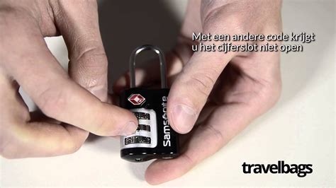 Samsonite Tsa Hangslot Instellen