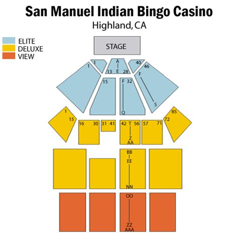 San Manuel Casino Mapa