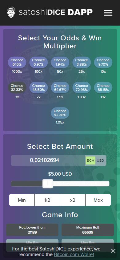 Satoshidice Dapp Casino App