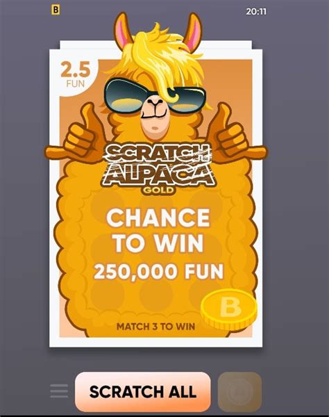 Scratch Alpaca Gold Bwin