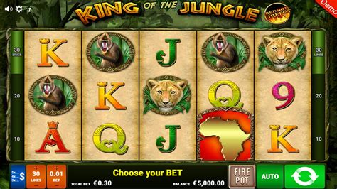Slot King Of The Jungle Red Hot Firepot