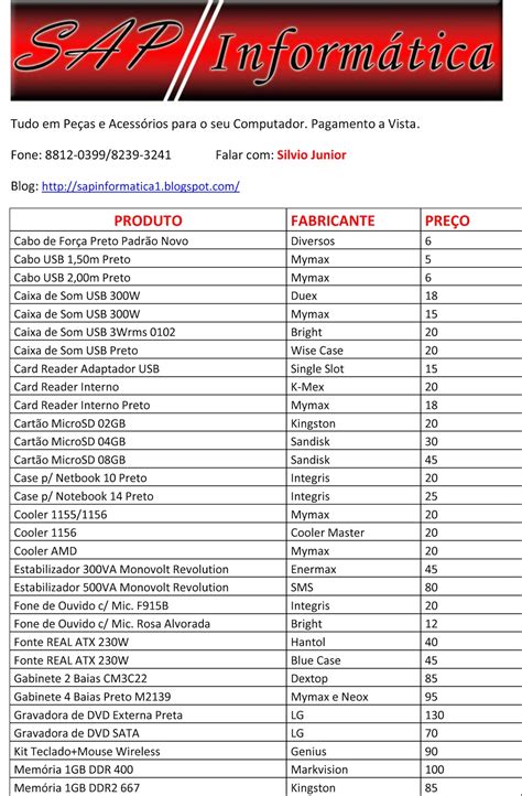 Slots De Sistemas Limitada Lista De Precos