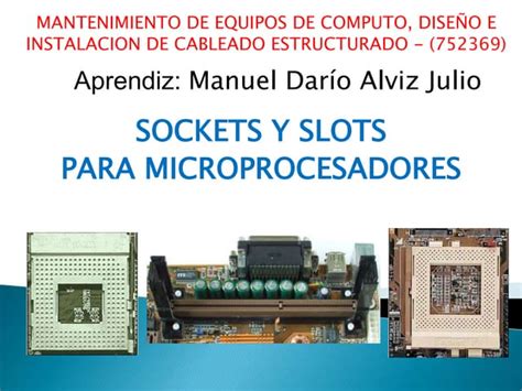 Soquete Y Slots Para Microprocesadores