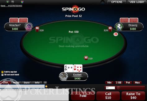 Spin And Go Estrategia Pokerstars