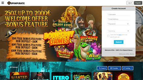 Spinpirate Casino Codigo Promocional