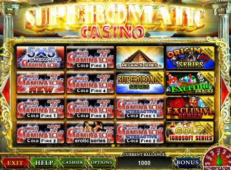 Superomatic Online Casino Bolivia