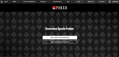 Svenska Spel De Poker De Casino