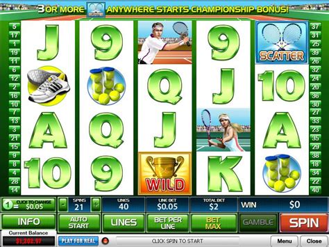 Tennis Champions Slot - Play Online