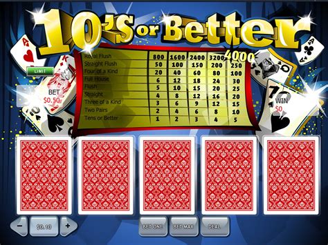 Tens Or Better 4 Pokerstars