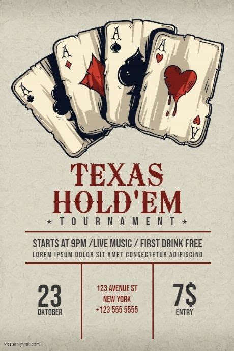 Texas Holdem Flyer Modelo