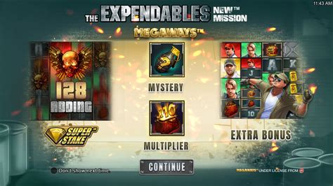 The Expendables New Mission Megaways Slot Gratis