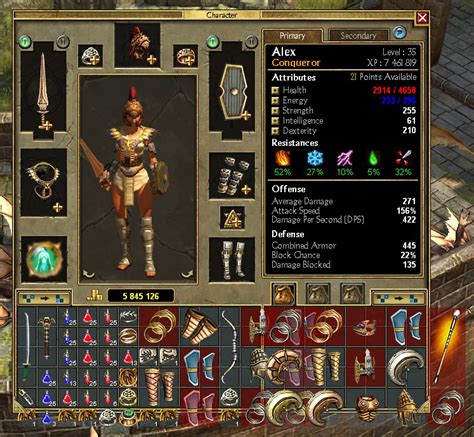 Titan Quest Item Slots