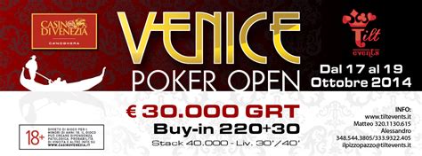 Tornei Poker Venezia Ottobre