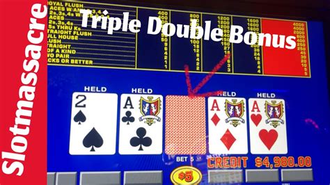 Triple Double Bonus Poker Estrategia