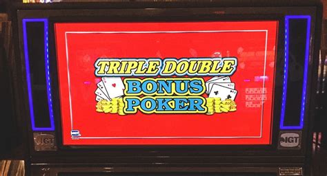 Triple Double Bonus Poker Tabela De Pagamento