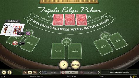 Triple Edge Poker Netbet