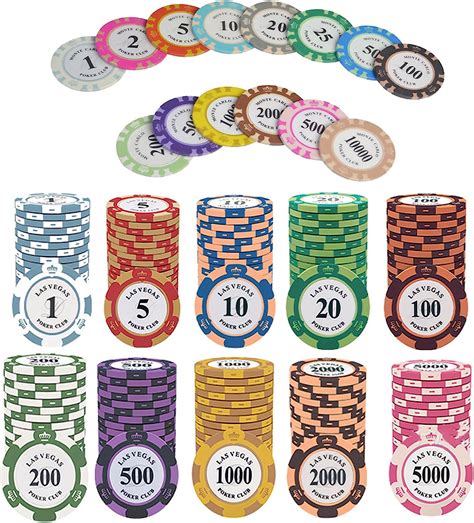 Valeur Des Jetons Du Poker Texas Hold Em