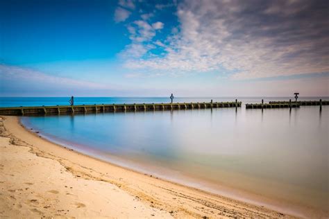 Vara De N Fendas De Movimento Cambaleante De Chesapeake Beach Md