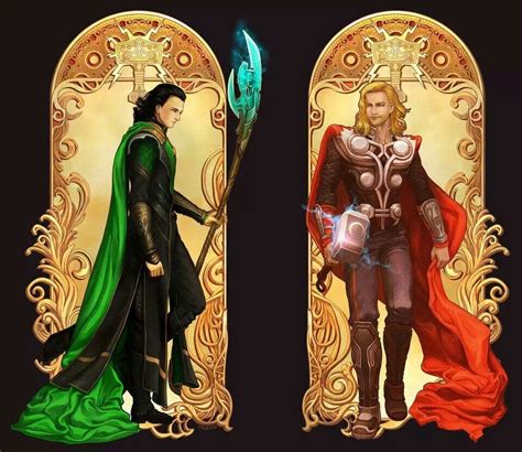 Viking Gods Thor And Loki Bodog