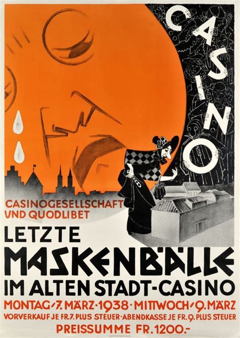 Vintage Casino Cartazes