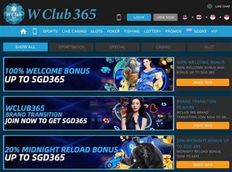 Wclub365 Casino Mobile