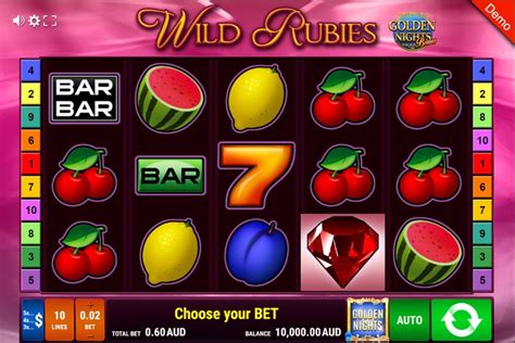 Wild Rubies Golden Nights Bonus Slot Gratis