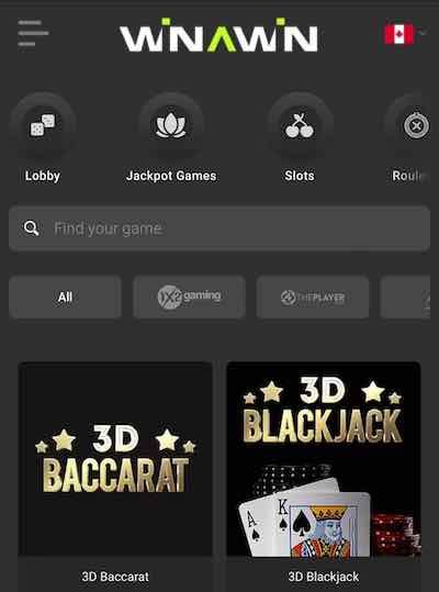 Winawin Casino App