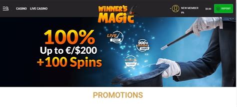 Winner S Magic Casino Codigo Promocional