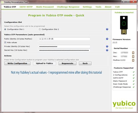 Yubikey Configuracao Do Slot 1